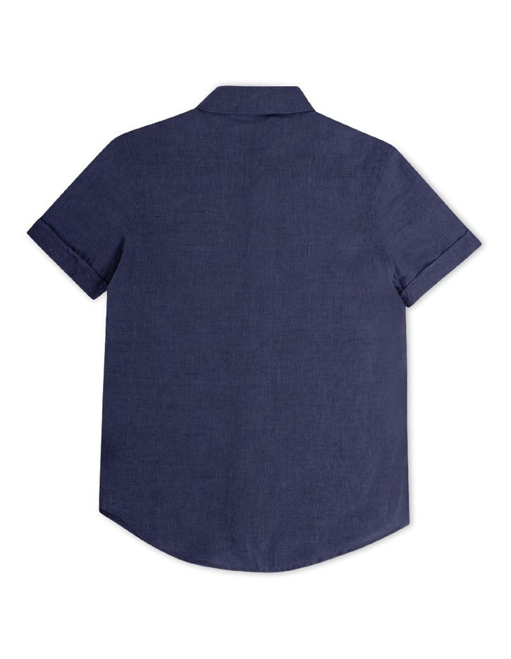 Tennyson Short Sleeve Shirt (8-16 years) in Navy