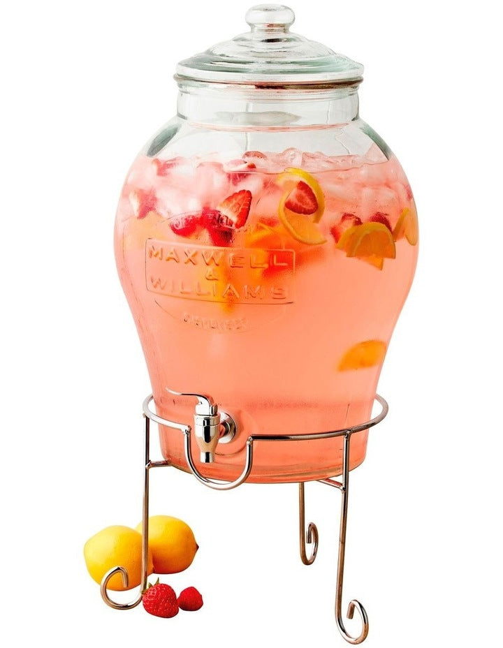 Olde English Beverage Drink Dispenser With Stand 11L Gift Boxed in Silver