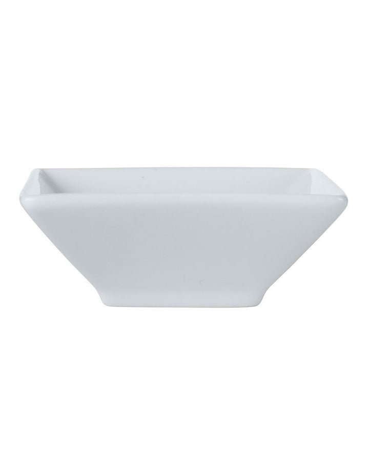 White Basics Square Footed Sauce Dish 7.5cm
