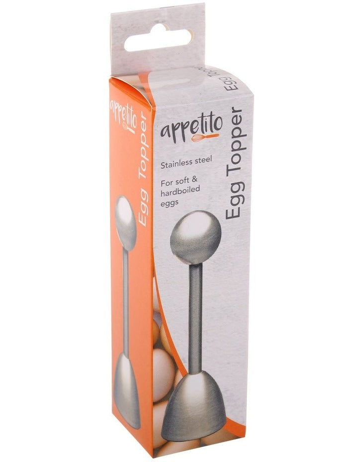 Stainless Steel Egg Topper in Silver