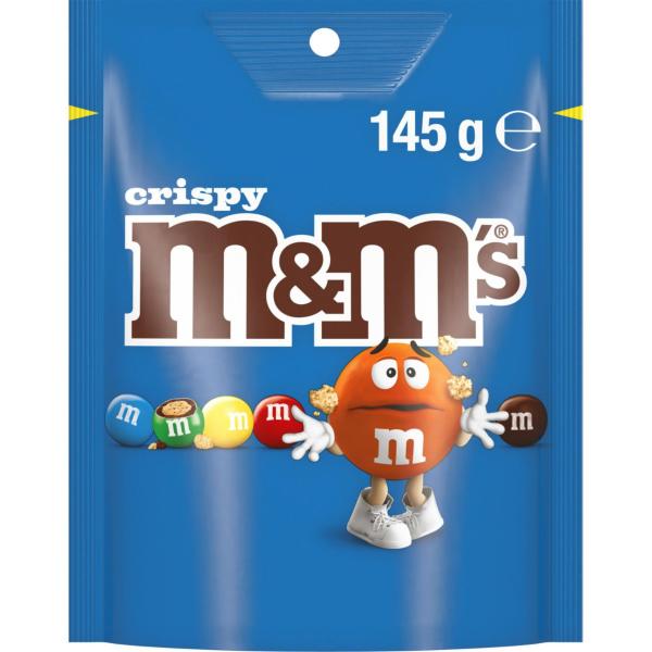 M&M'S CRISPY MILK CHOCOLATE SNACK & SHARE BAG 145G