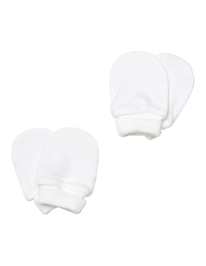 Mittens Gloves 2 Pack in White