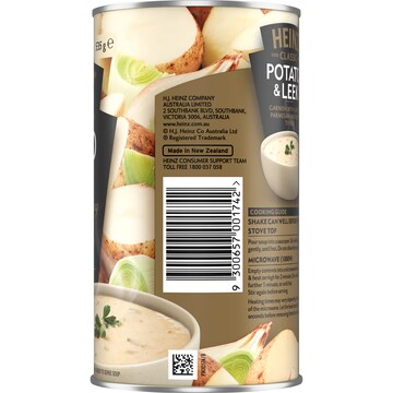 Heinz Classic Canned Soup Potato & Leek 535g