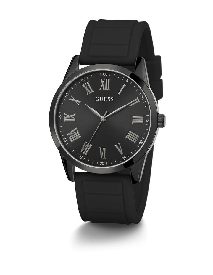 Charter Black Silicone Watch