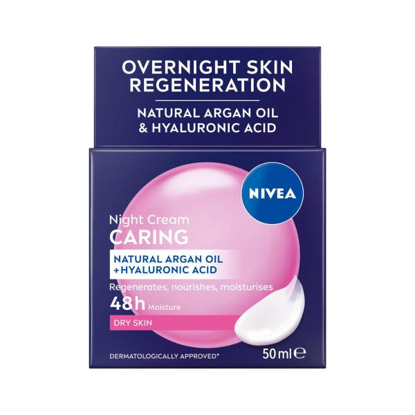 NIVEA DAILY MOISTURISER NIGHT CREAM:DRY SENSITIVE:.:50 ML