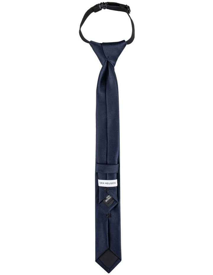 Kids Elastic Tie in Navy