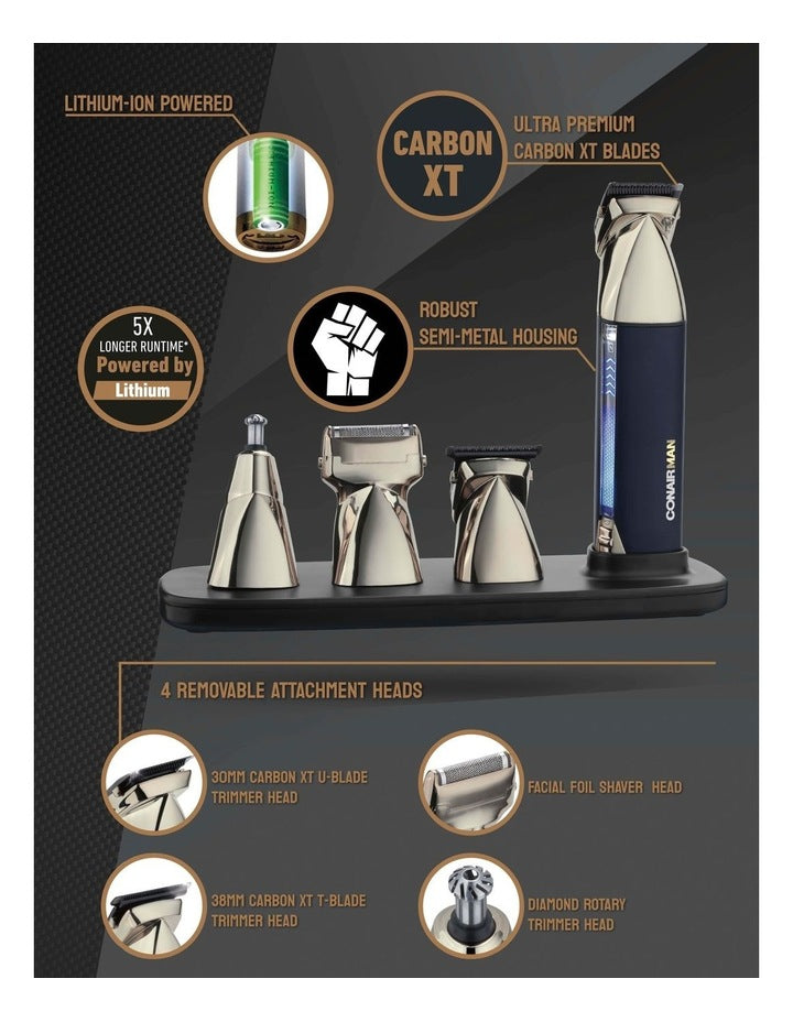 Pro Metal Series Multi Groomer in Black/Muted Brass VSM7200A