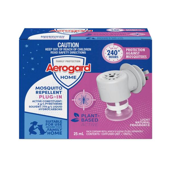 AEROGARD HOME MOSQUITO REPELLENT ELECTRIC PLUG-IN 25ML