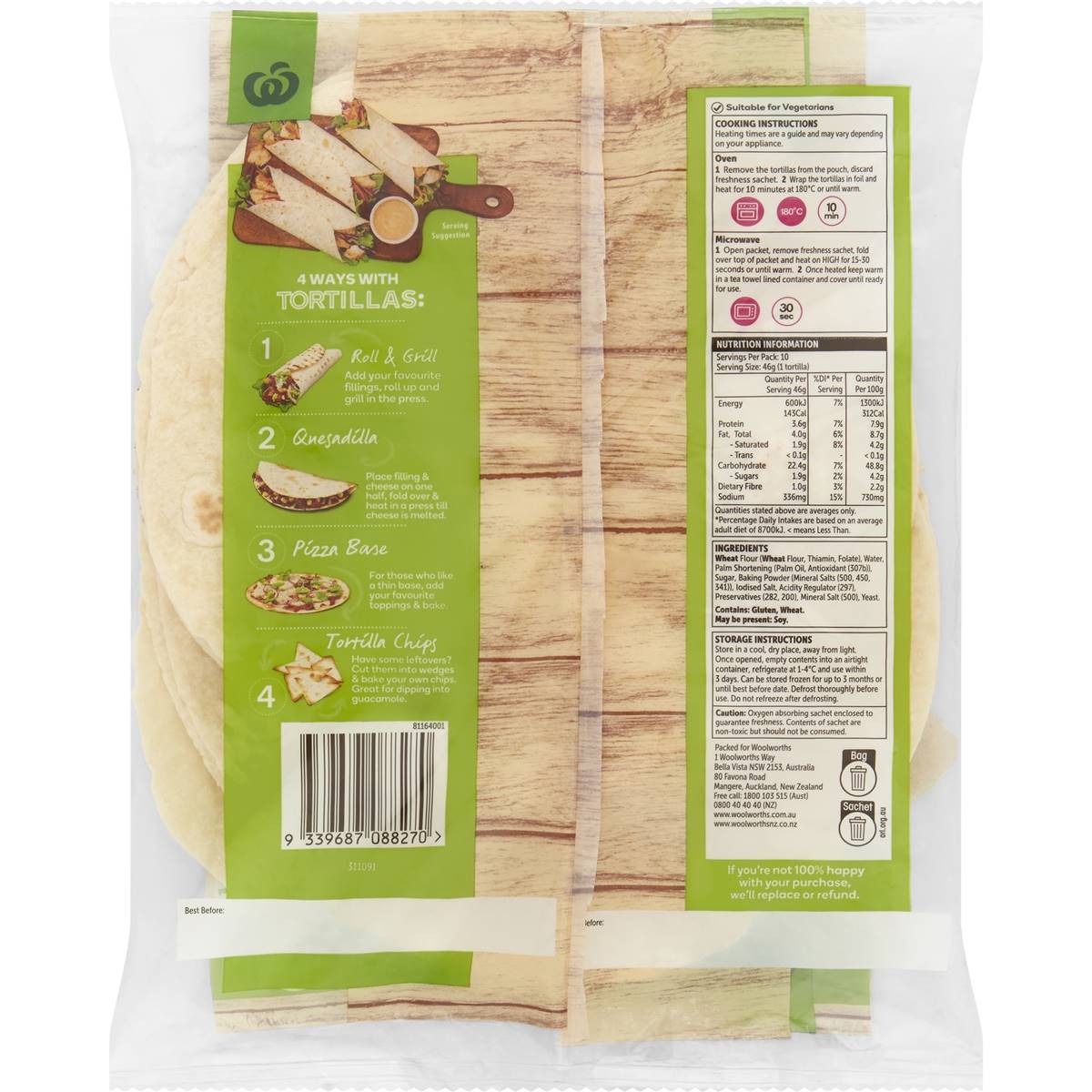 Woolworths Tortillas 10 Pack