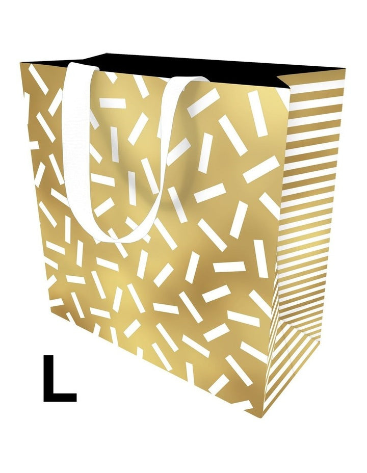 Gift Bag Large in Confetti On Gold