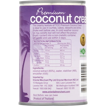 TCC Coconut Cream 400mL