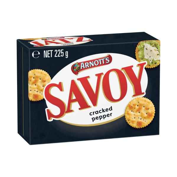 Savoy Crackers Cracked Pepper