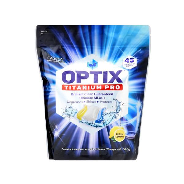 OPTIX TITANIUM PRO DISHWASHING TABLETS 45 PACK