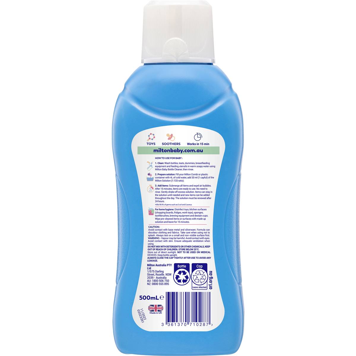 Milton Antibacterial Concentrated Solution 500ml