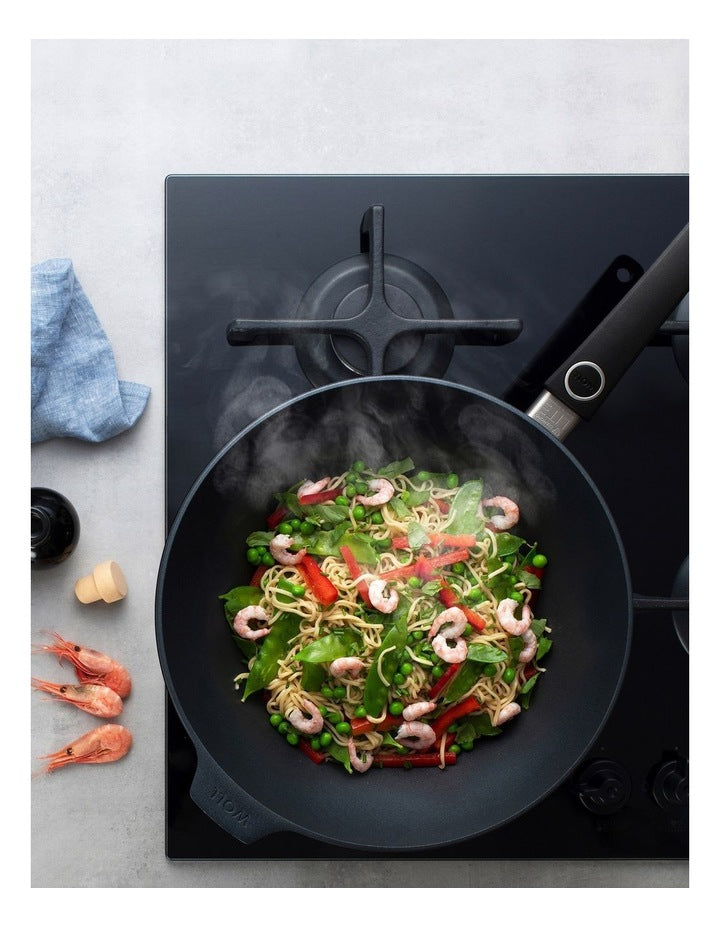 Diamond Lite Fixed Handle Conventional Wok 30cm With Lid Gift Boxed