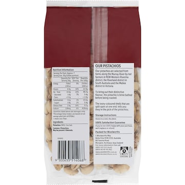 Woolworths Australian Pistachios Roasted & Salted 400g