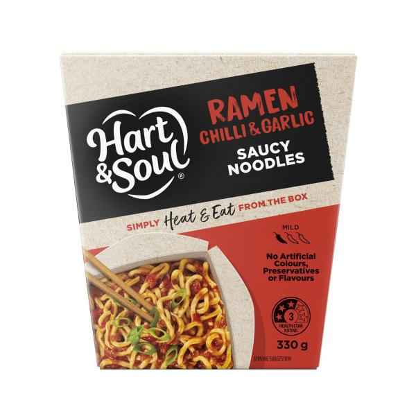 Saucy Noodles Ready Meal Chilli & Garlic Ramen