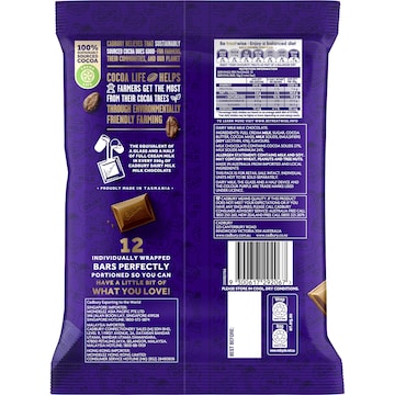 Cadbury Dairy Milk Chocolate Share Mini Bars 12 pack 144g