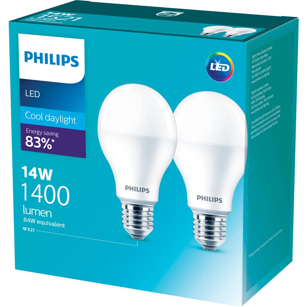Philips Led 1400lm Cool Es 2 Pack