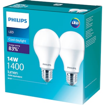 Philips Led 1400Lm Cool Es 2 pack