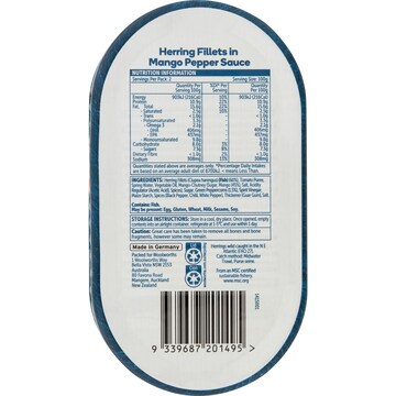 Woolworths Herring Fillets In Mango Pepper Sauce 200g
