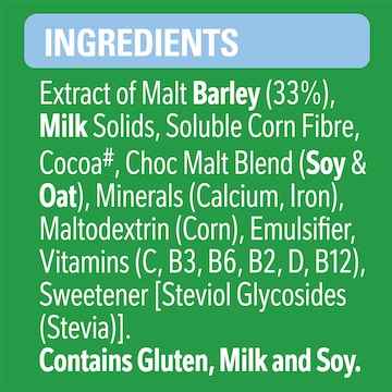 Milo 30% Less Added Sugar Chocolate Drinking Powder Hot or Cold 395g