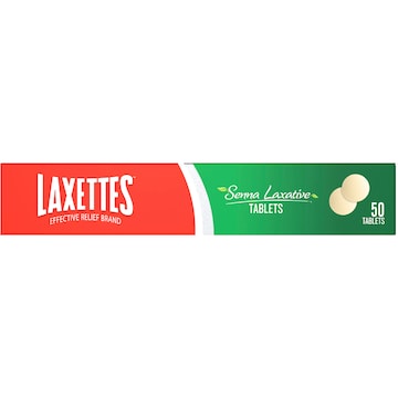 Laxettes Senna Laxative Tablets 50 pack