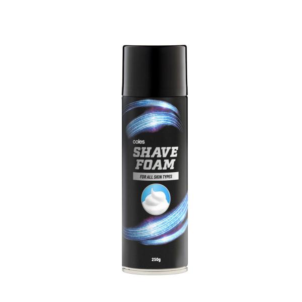 COLES SHAVE FOAM 250 GRAM