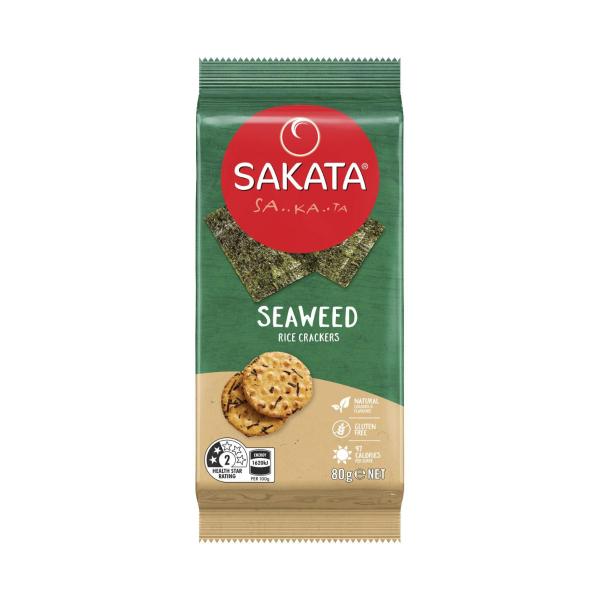 SAKATA RICE CRACKERS:SEAWEED:.:80 GRAM