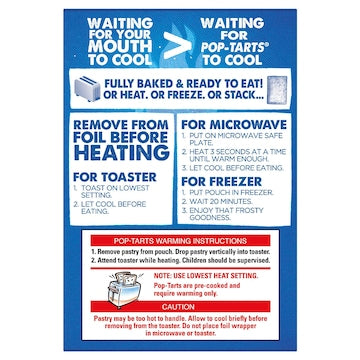 Kellogg's Pop Tarts Frosted Chocotastic Toaster Pastries 384g