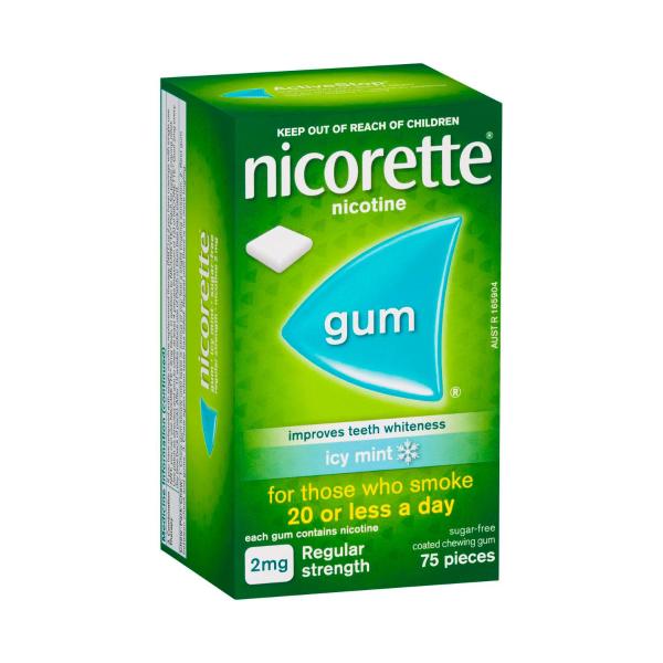 NICORETTE ICYMINT GUM 2 MG 75PACK