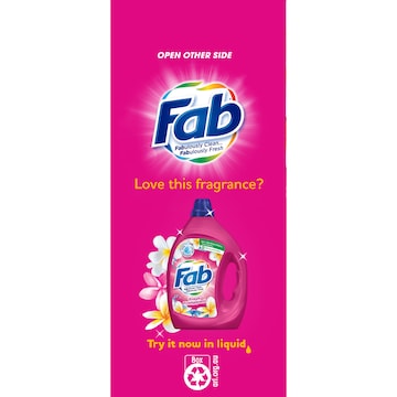 Fab Laundry Washing Powder Fresh Frangipani 1kg