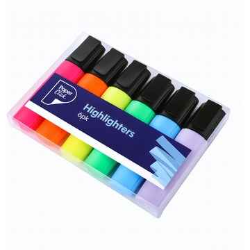 Paperclick Highlighters Assorted Colours 6 pack