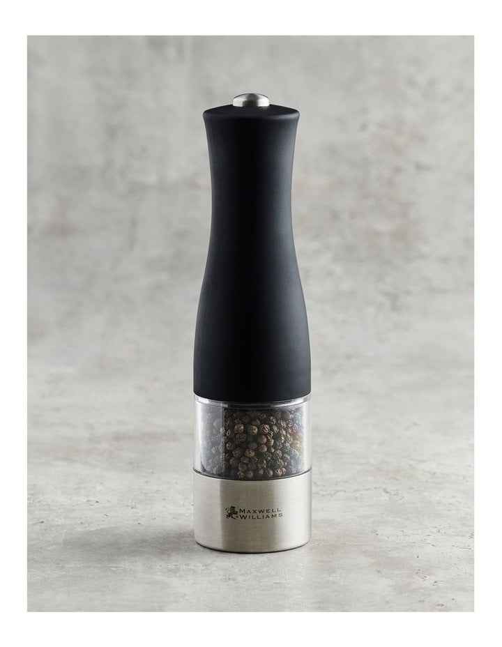 Cosmopolitan Electric Salt/Pepper Mill 21cm Gift Boxed in Black