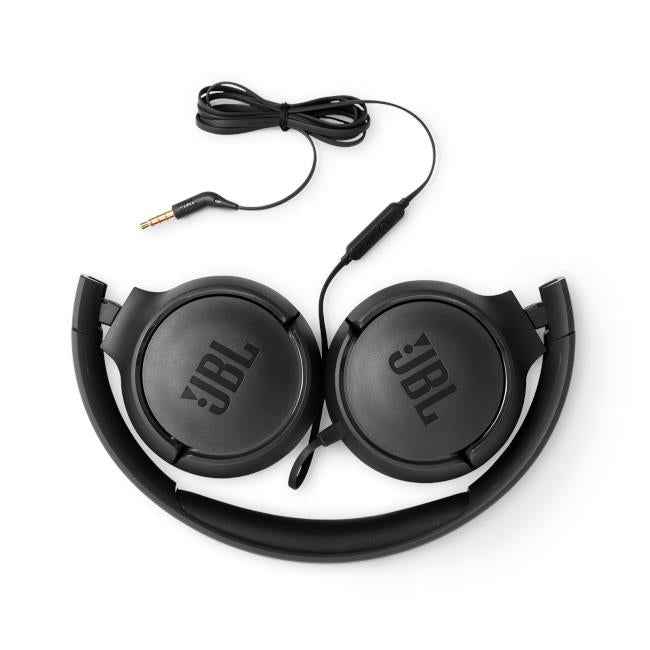 JBL Tune 500 Wired On-ear Headphones (Black)