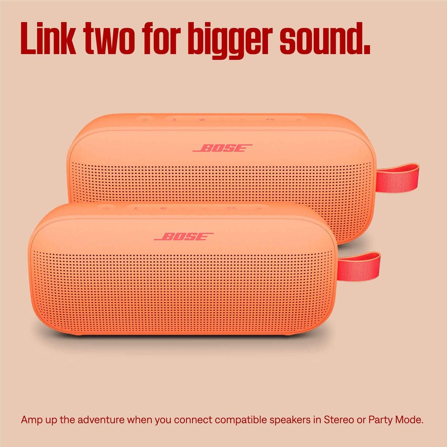 Bose SoundLink Flex Portable Speaker 2nd Gen (Peach)