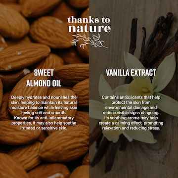 Thanks To Nature Creamy Body Wash Sweet Almond & Vanilla 500mL