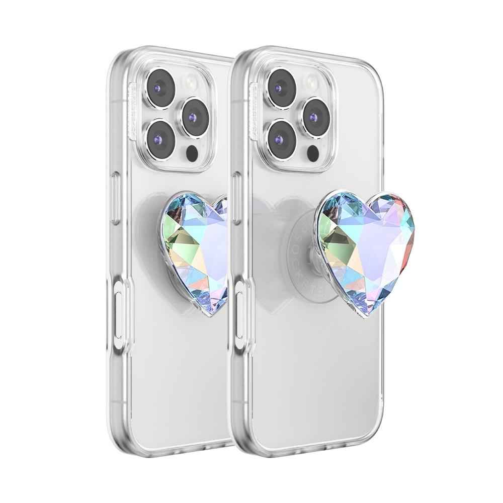 PopSockets PopTop Phone Grip/Holder (Iridescent Crystal Heart)