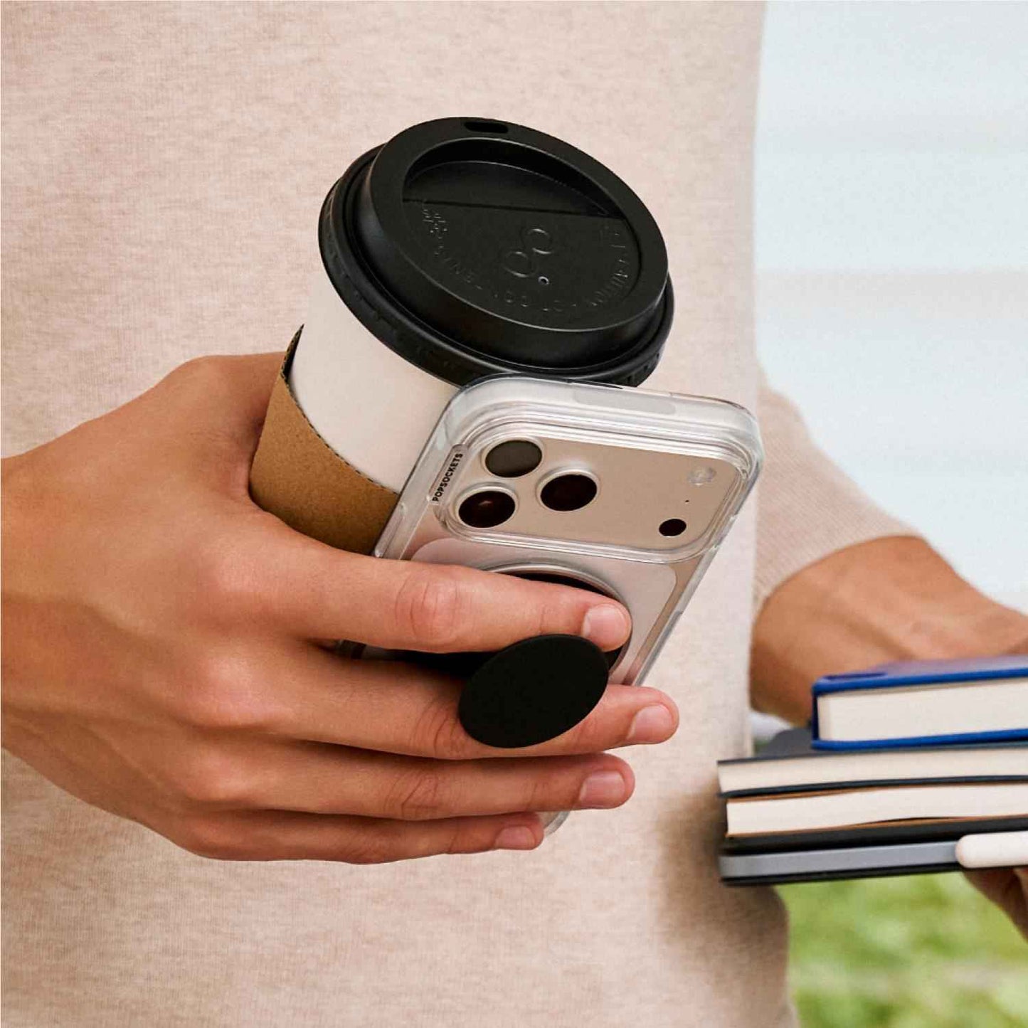 PopSockets Low-Pro PopGrip MagSafe Phone Grip/Stand (Black)