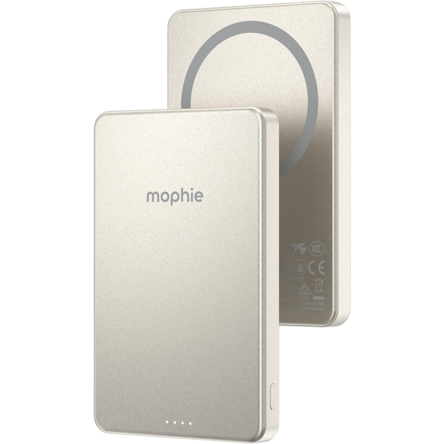 mophie Snap+ Powerstation Mini 5K Magnetic Power Bank (White Titanium)