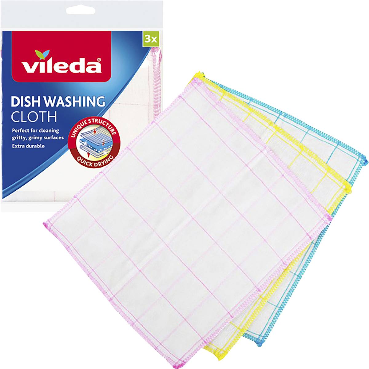 Vileda Dishwashing Cloth 3-Pack 3 Pack