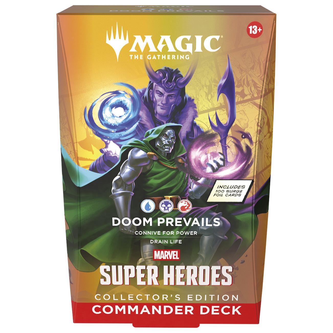 Magic The Gathering Trading Card Game - Marvel Super Heroes - Commander Deck Collector's Edition (Assorted Styles)