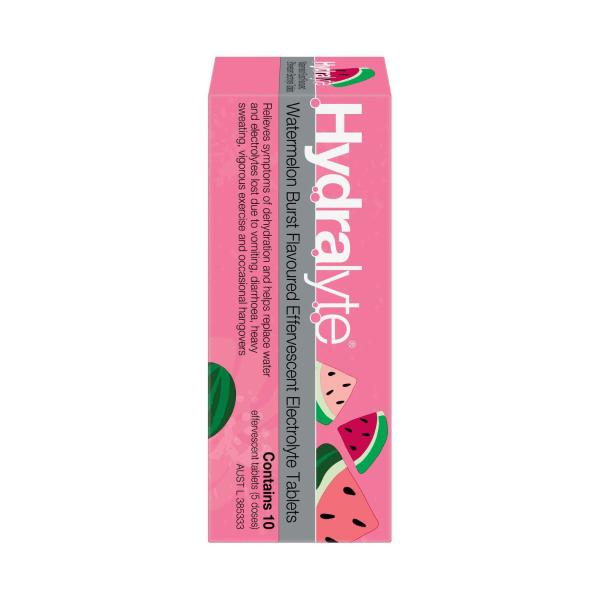 HYDRALYTE EFFERVESCENT WATERMELON BURST 10PK