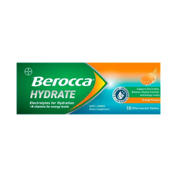 BEROCCA HYDRATE ORANGE 10PK