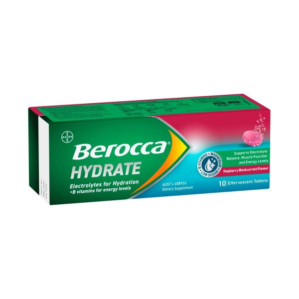 BEROCCA HYDRATE BLACKCURRANT 10PK