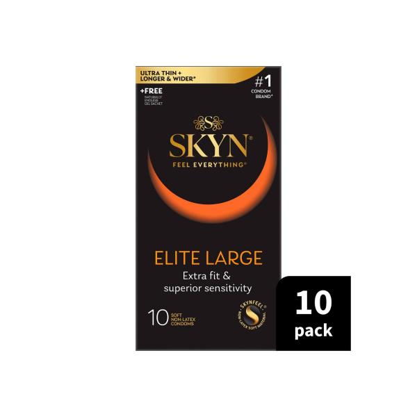 SKYN ELITE LARGE CONDOMS 10PK
