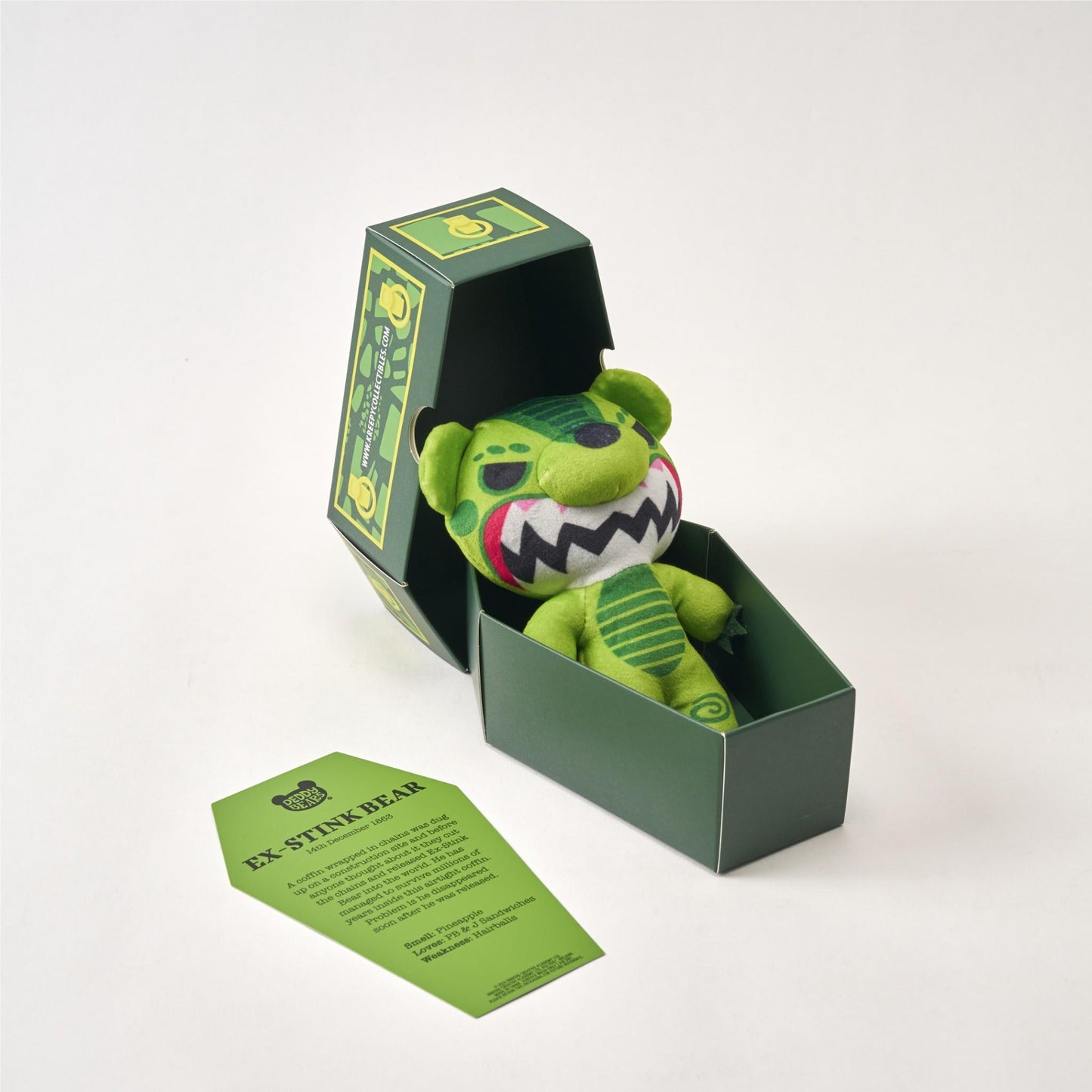 Ex-Stink Bear Deddy Bear Plush In Coffin