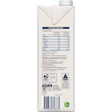 Liddells Lactose Free Full Cream Long Life Milk UHT 1L