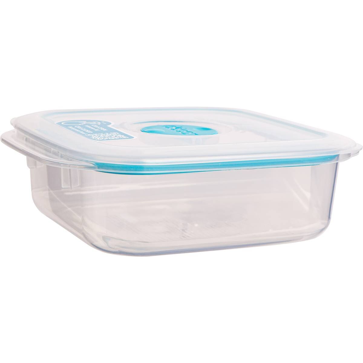 Decor Vent & Seal Container Square Teal 500mL