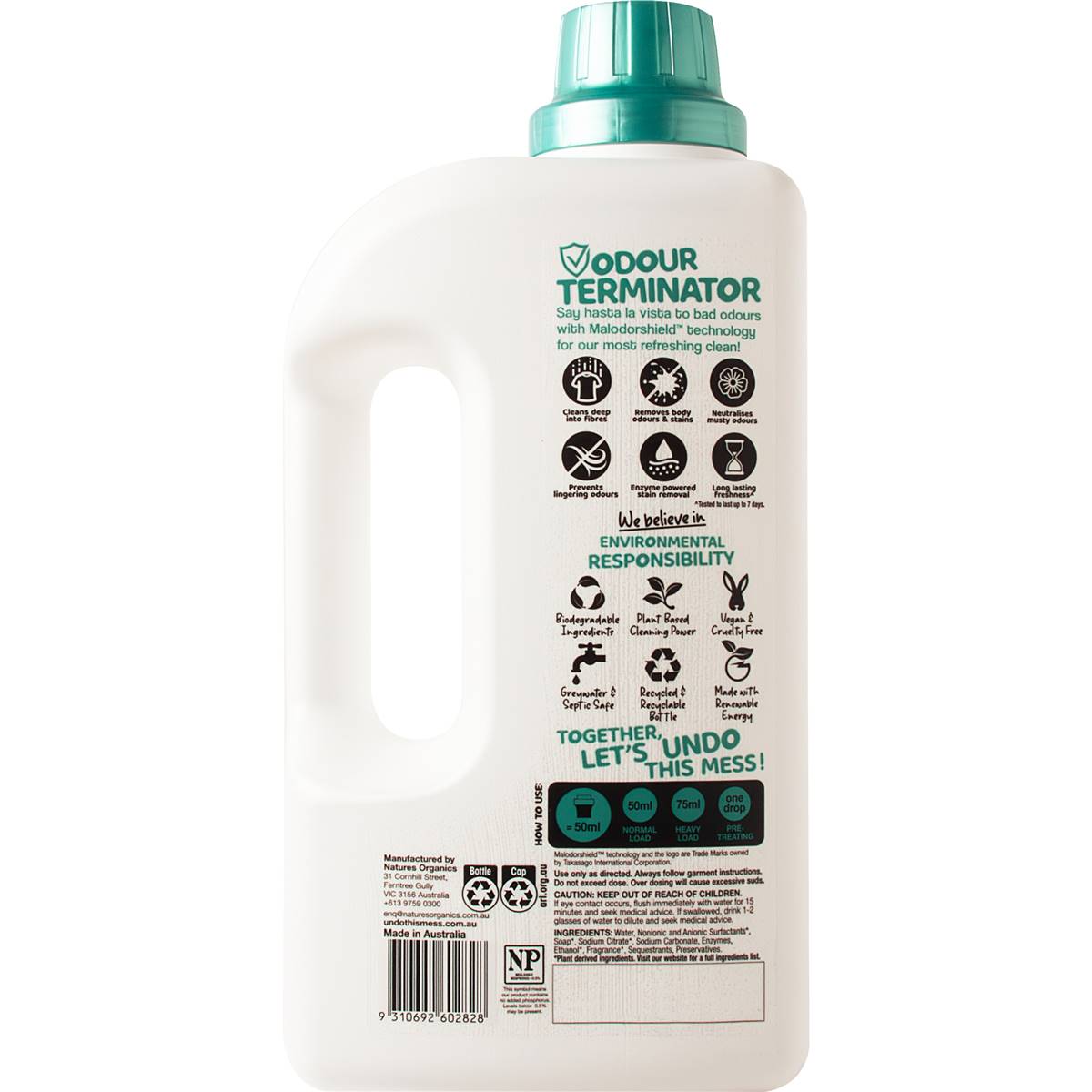 Undo This Mess Odour Terminator Laundry Liquid 2L